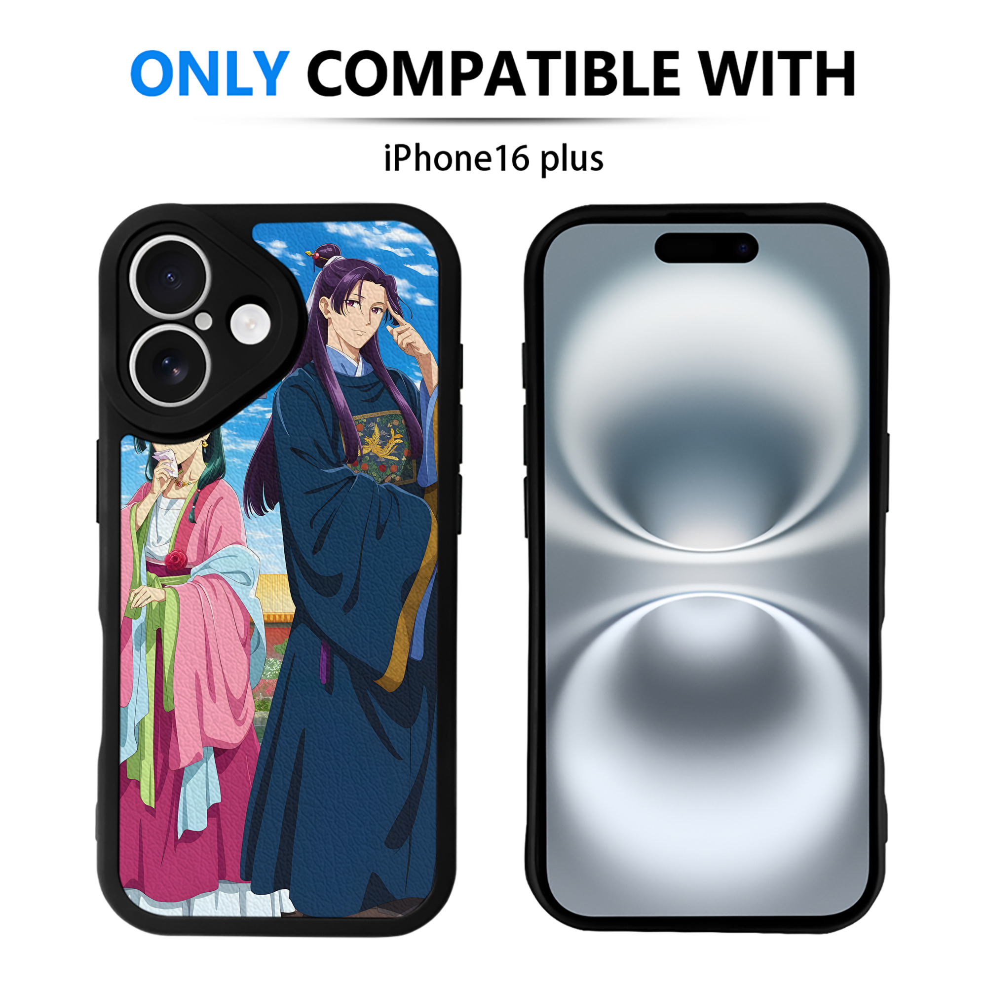 （画像用） 薬屋のひとりごと The Apothecary Diaries 【iPhone 16シリーズ対応】シリコンスマホケース（レザー調） 材質：シリコン